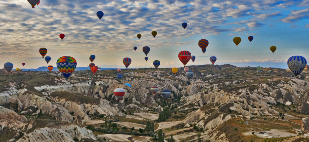 Turkey, cappadocia hot air balloon