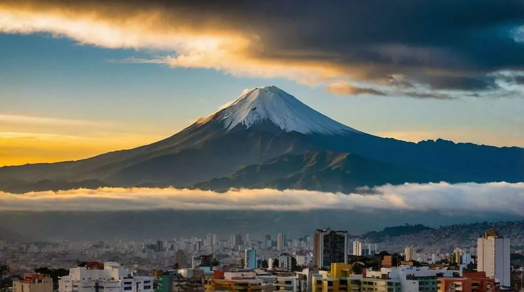 Ecuador skyline AI Generated
