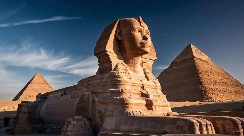 Egypt primates sphinx AI Generated
