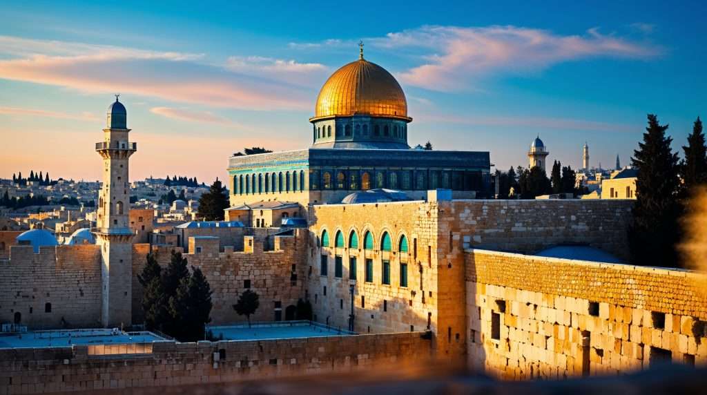 city of Jerusalem, Israel, captured during the golden hour