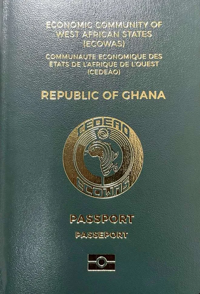 Ghanaian passport cover 2026