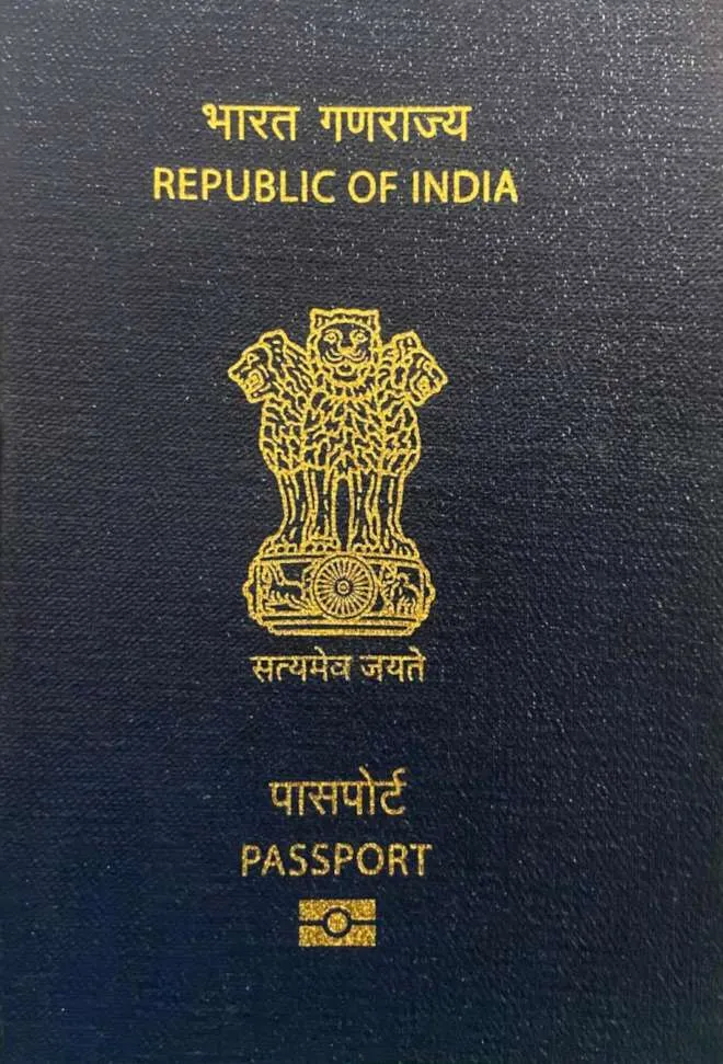 Indian passport — click to enlarge Indian passport cover 2026