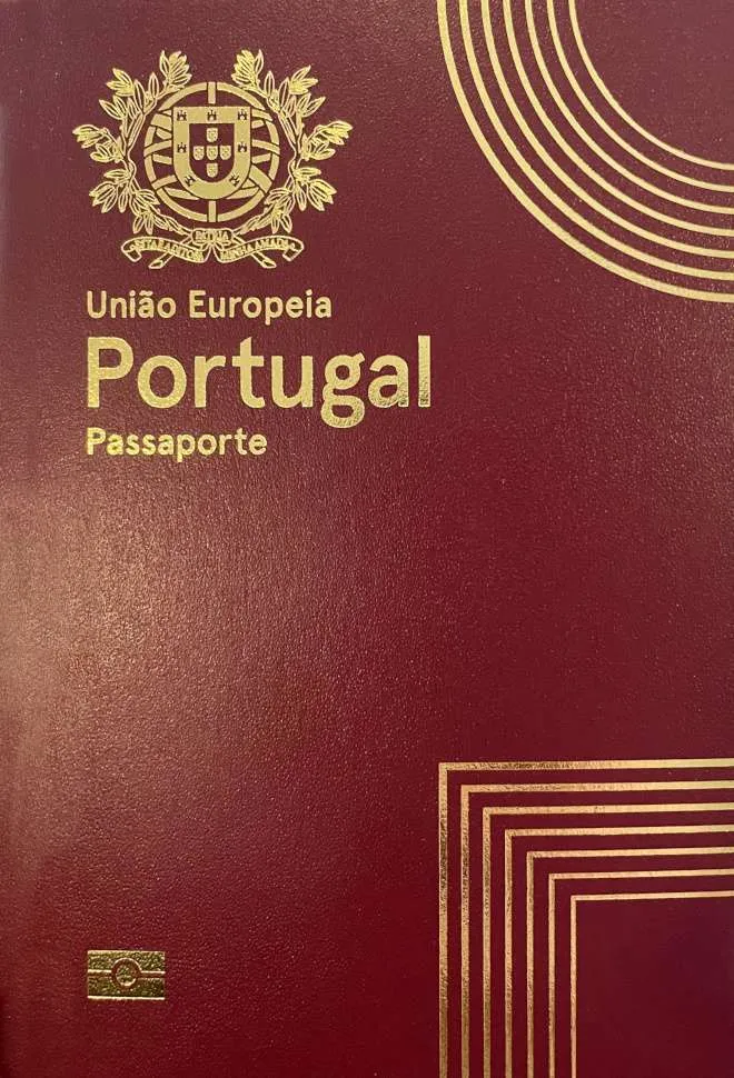 Portuguese passport — click to enlarge Portuguese passport cover 2026