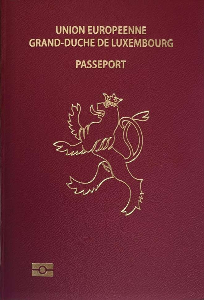 Luxembourg passport cover 2026