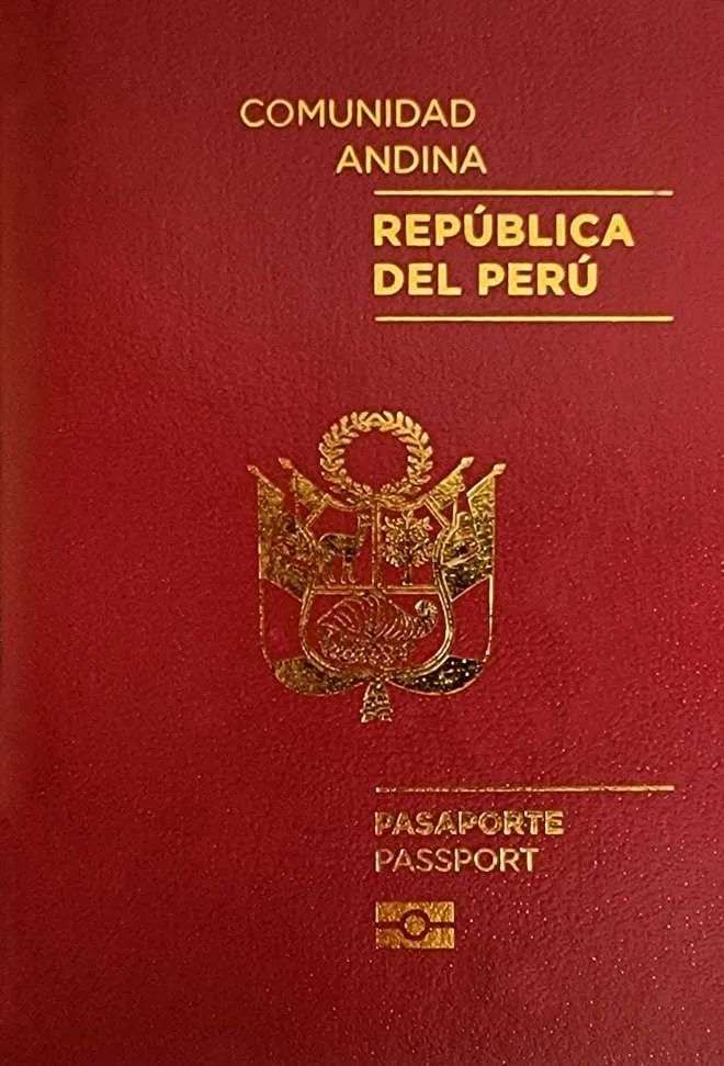 Peruvian passport cover 2026