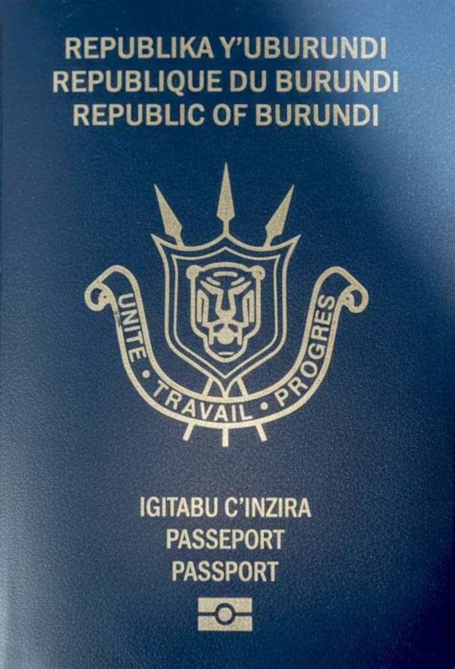 Burundian passport cover 2026