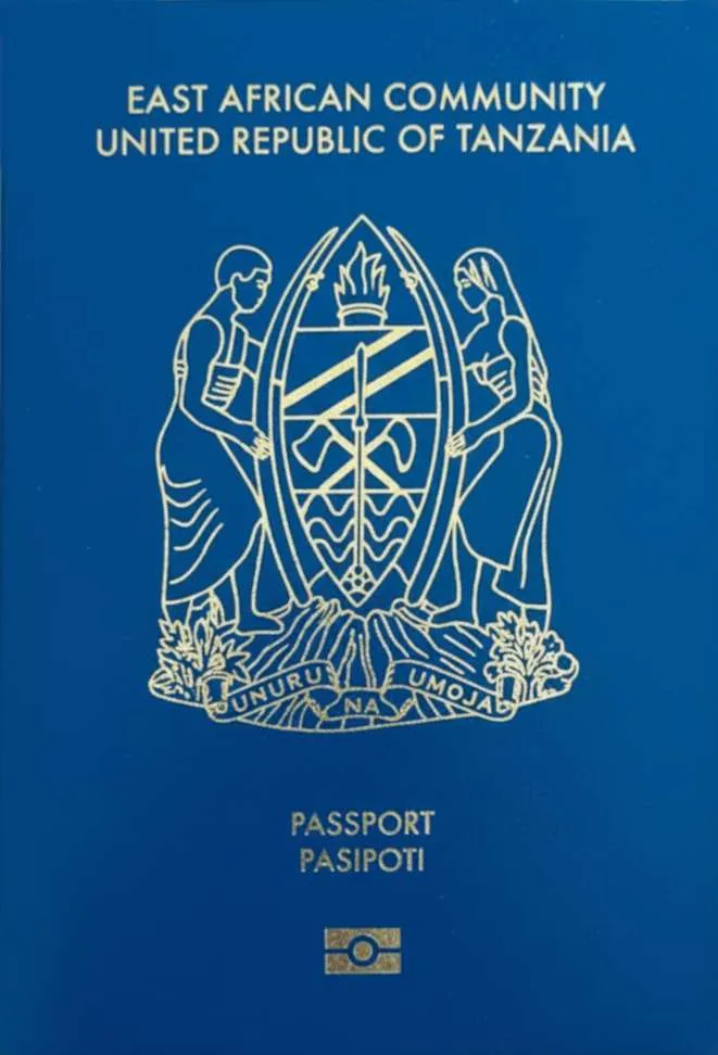 Tanzanian passport cover 2026