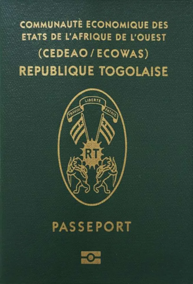 Togolese passport cover 2026