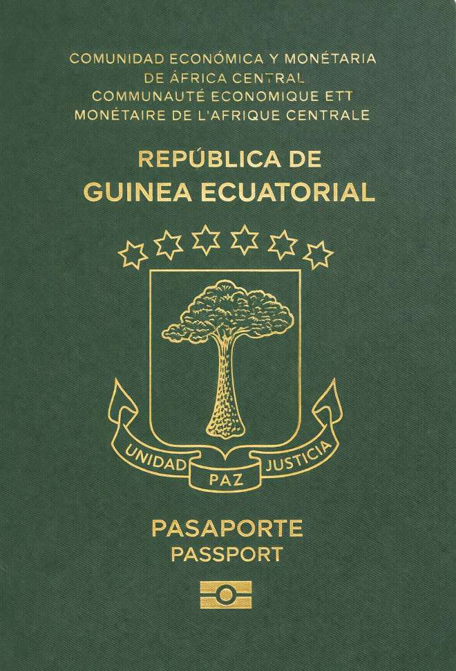 Equatorial Guinean passport cover 2026
