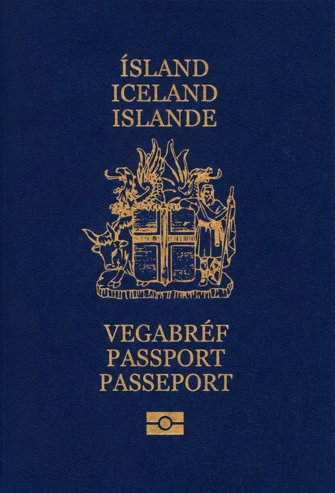 Icelandic passport cover 2026