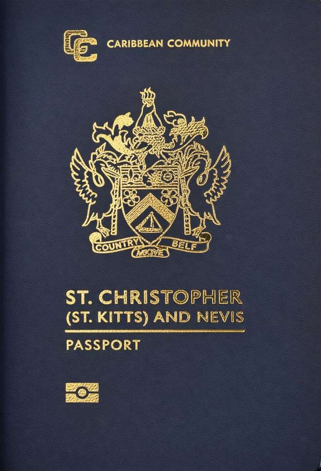 Saint Kitts and Nevis passport — click to enlarge Saint Kitts and Nevis passport cover 2026