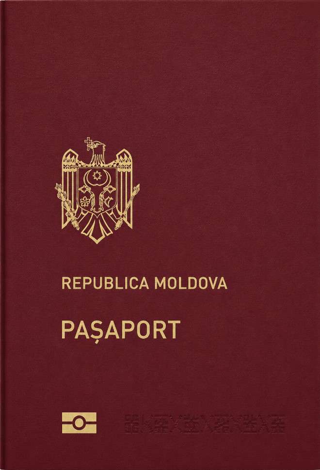 Moldovan passport cover 2026