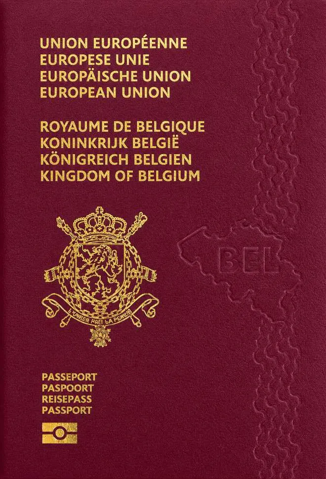 Belgian passport cover 2026