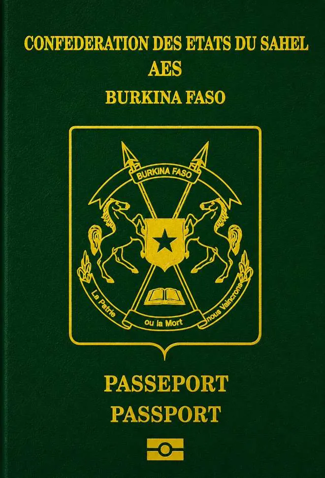 Burkinabe passport cover 2026