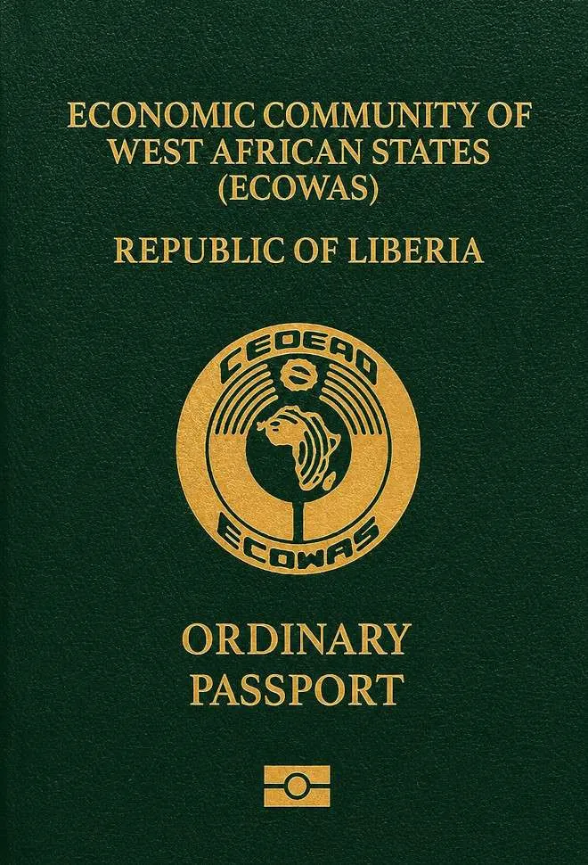 Liberian passport — click to enlarge Liberian passport cover 2026
