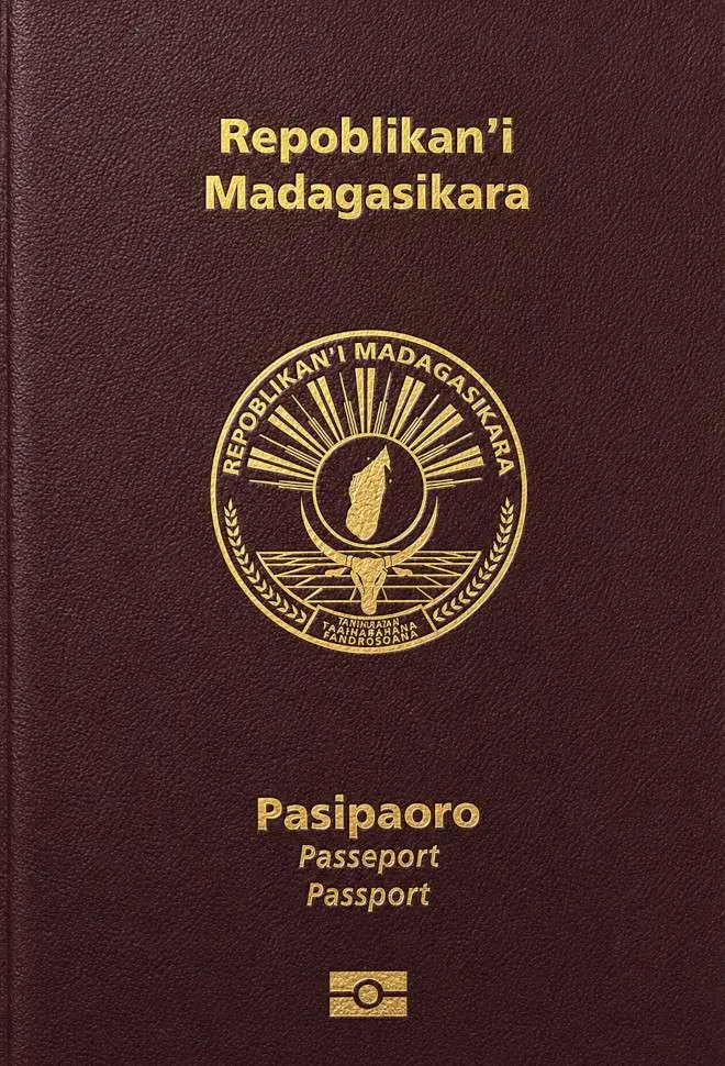 Malagasy passport cover 2026
