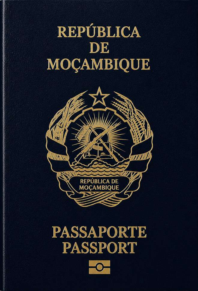 Mozambican passport cover 2026