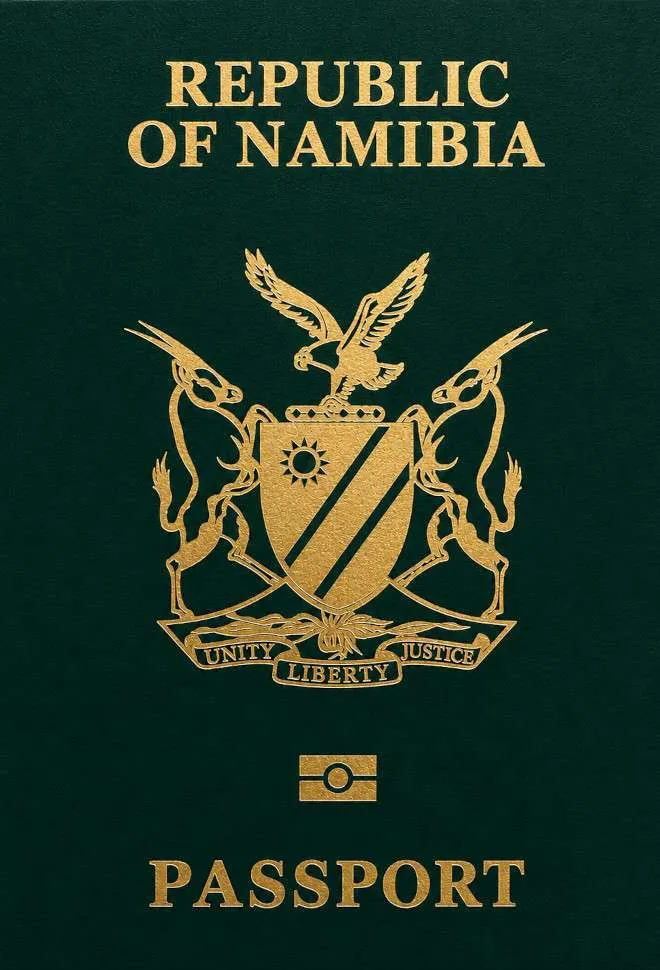 Namibian passport cover 2026