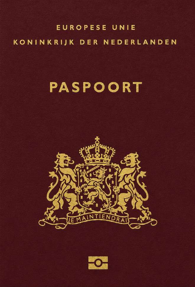 Dutch passport — click to enlarge Dutch passport cover 2026
