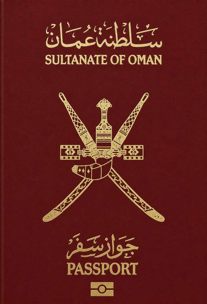 Omani passport cover 2026