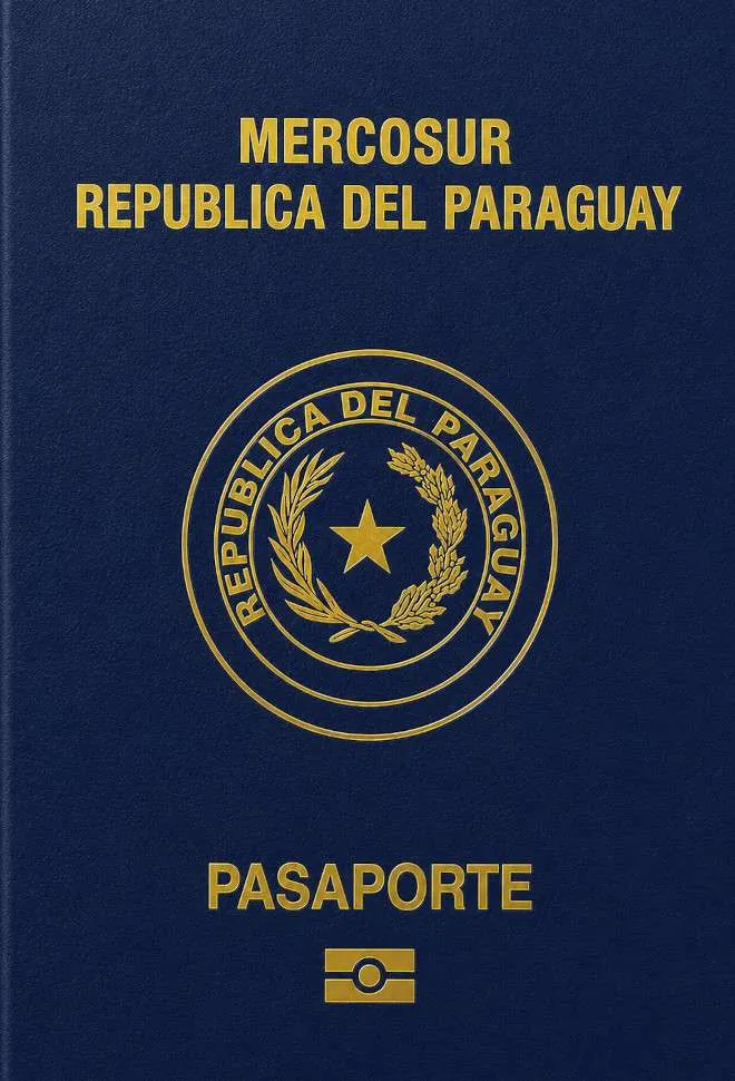 Paraguayan passport — click to enlarge Paraguayan passport cover 2026