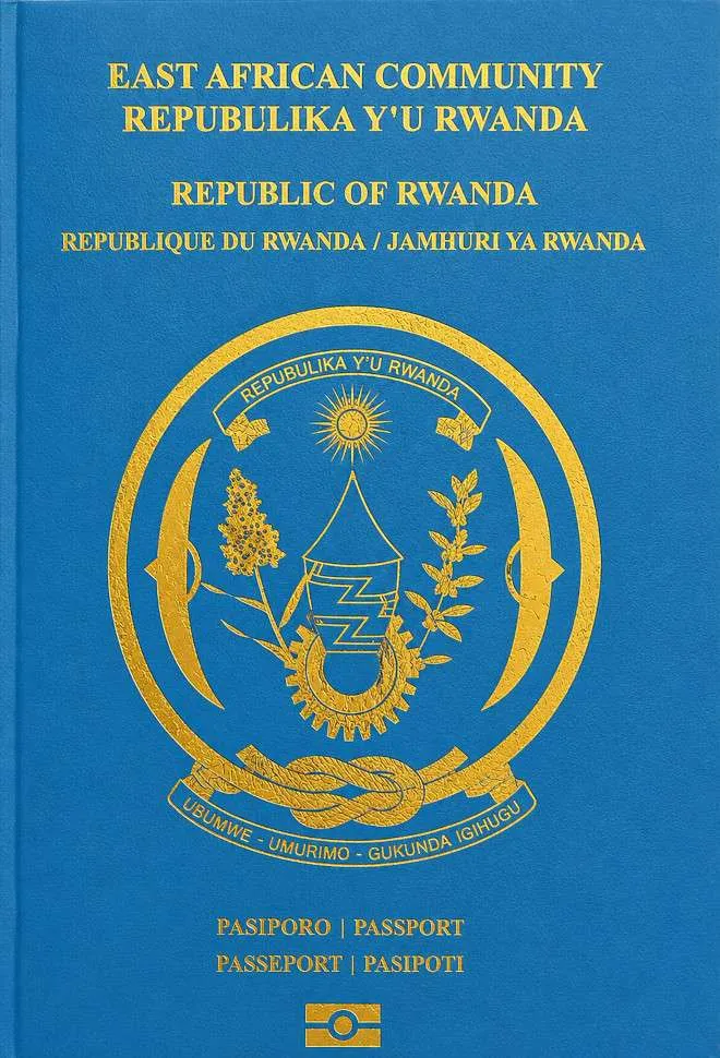Rwandan passport — click to enlarge Rwandan passport cover 2026