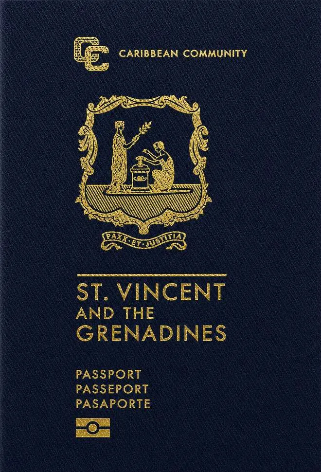 Saint Vincentian passport cover 2026