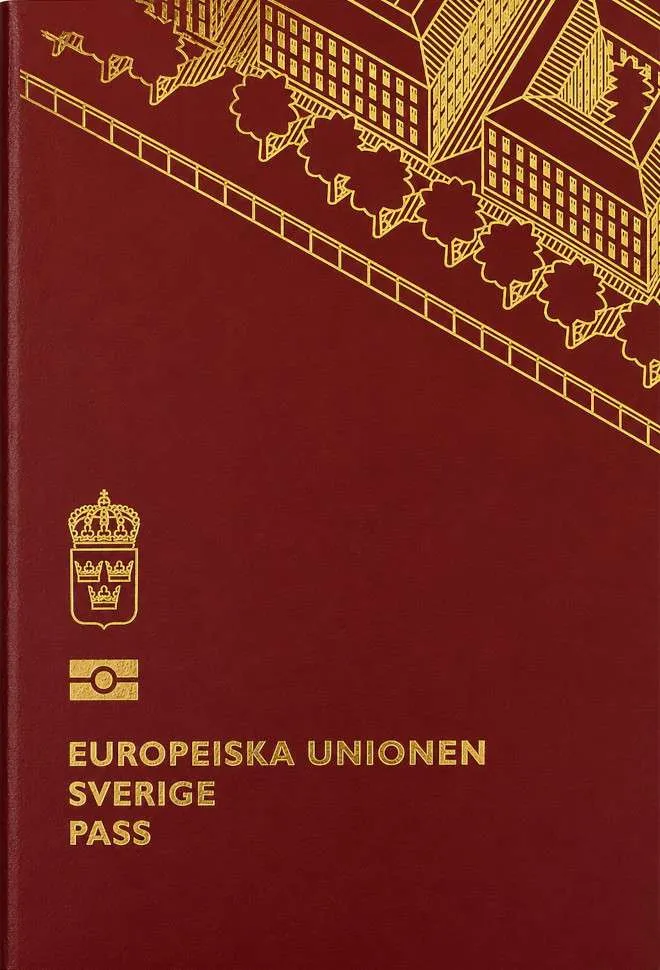 Swedish passport — click to enlarge Swedish passport cover 2026