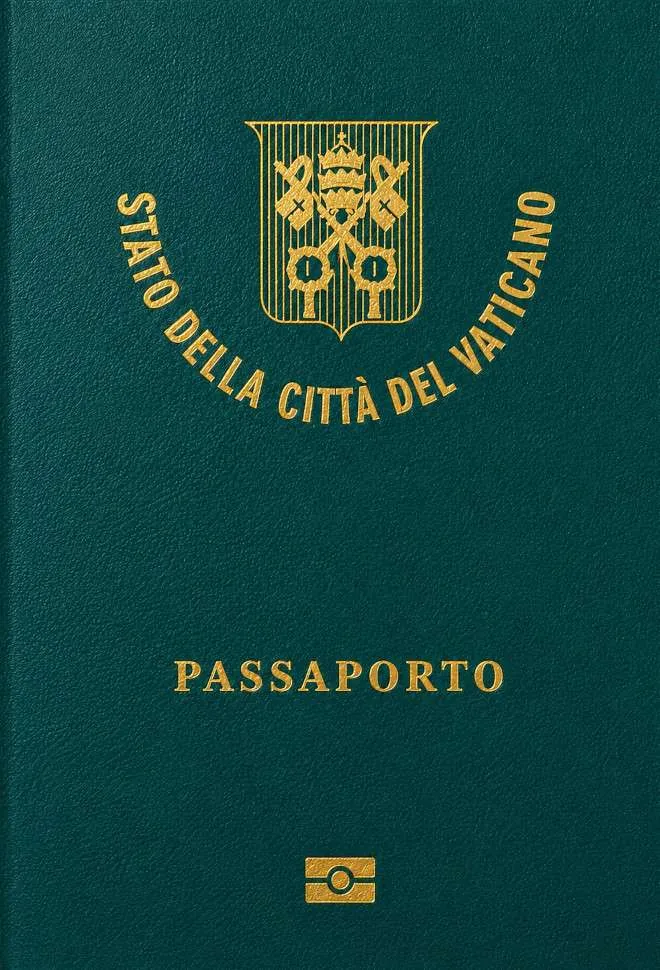 Vatican passport cover 2026