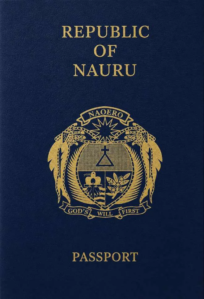 Nauruan passport cover 2026